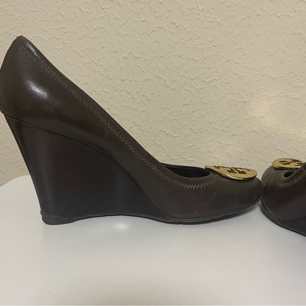 ✨💫 Tory Burch Brown Wedge Shoes 👠 💫✨ - Picture 9 of 11
